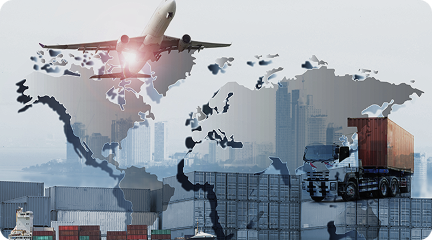 A large blue cargo ship loaded with colorful shipping containers sailing across the open sea with another vessel in the background. Transportvibe